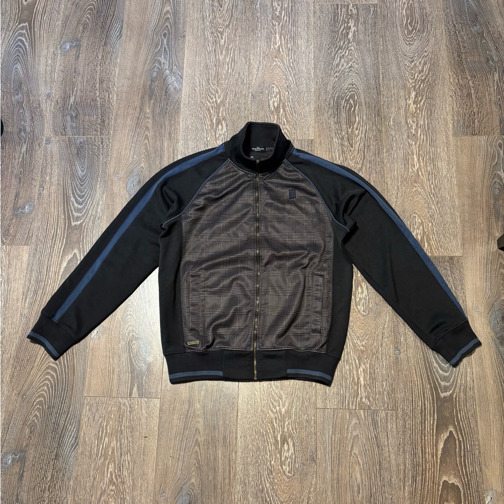 Marc Ecko Medium Black Jacket with Navy Accents